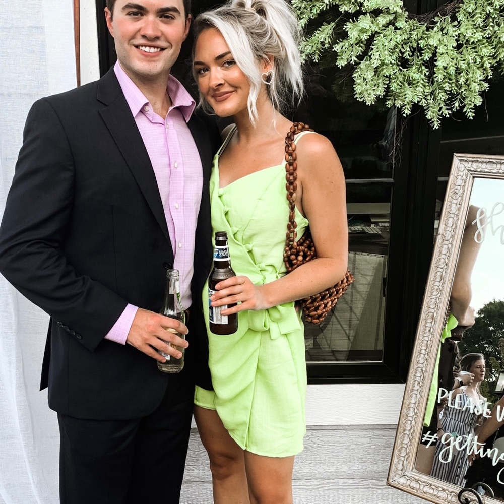 Like green wrap dress